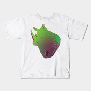 Neon Rhino Kids T-Shirt